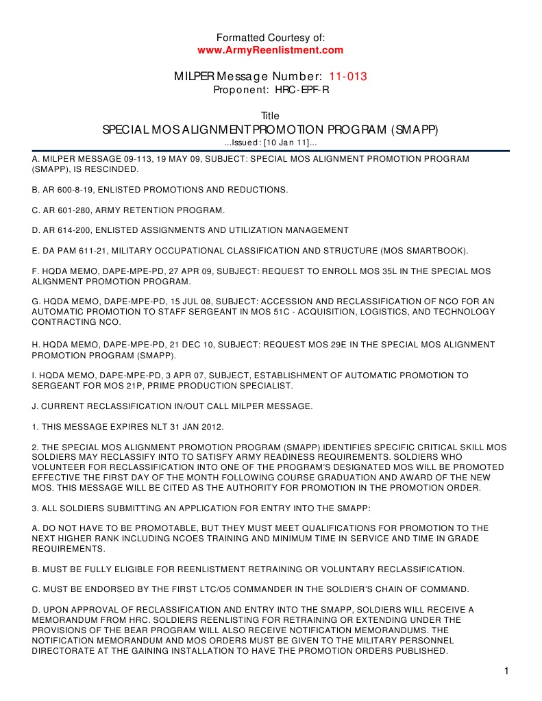 Smapp 11 013 20110110 | PDF | Non Commissioned Officer | Sergeant