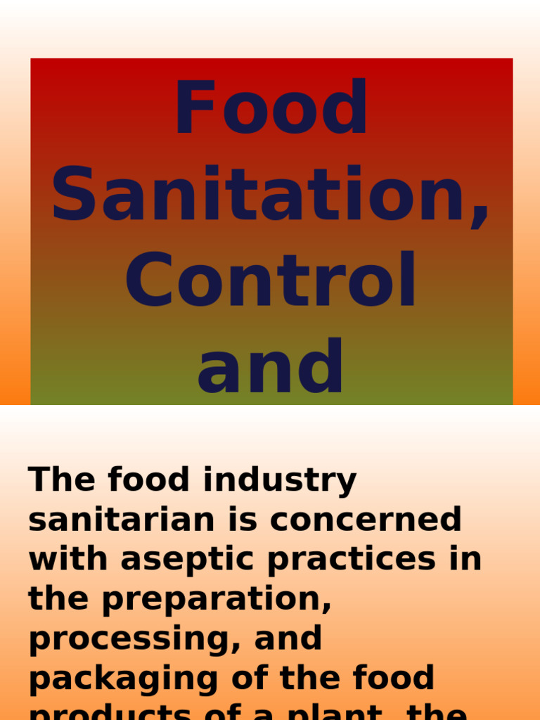 Food Sanitation and Safety Practices | PDF | Foodborne Illness | Food ...