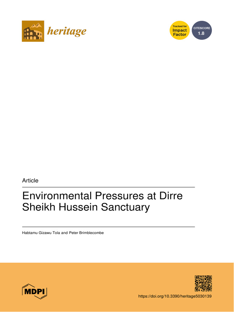 Environmental Pressures on Dirre Sanctuary | PDF | Subtropics | Rain