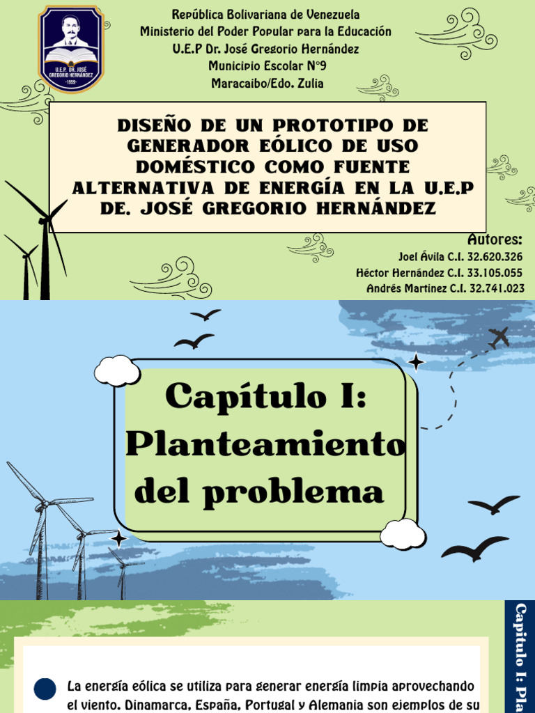 Prototipo de Generador Eólico Doméstico | PDF | Energía eólica ...