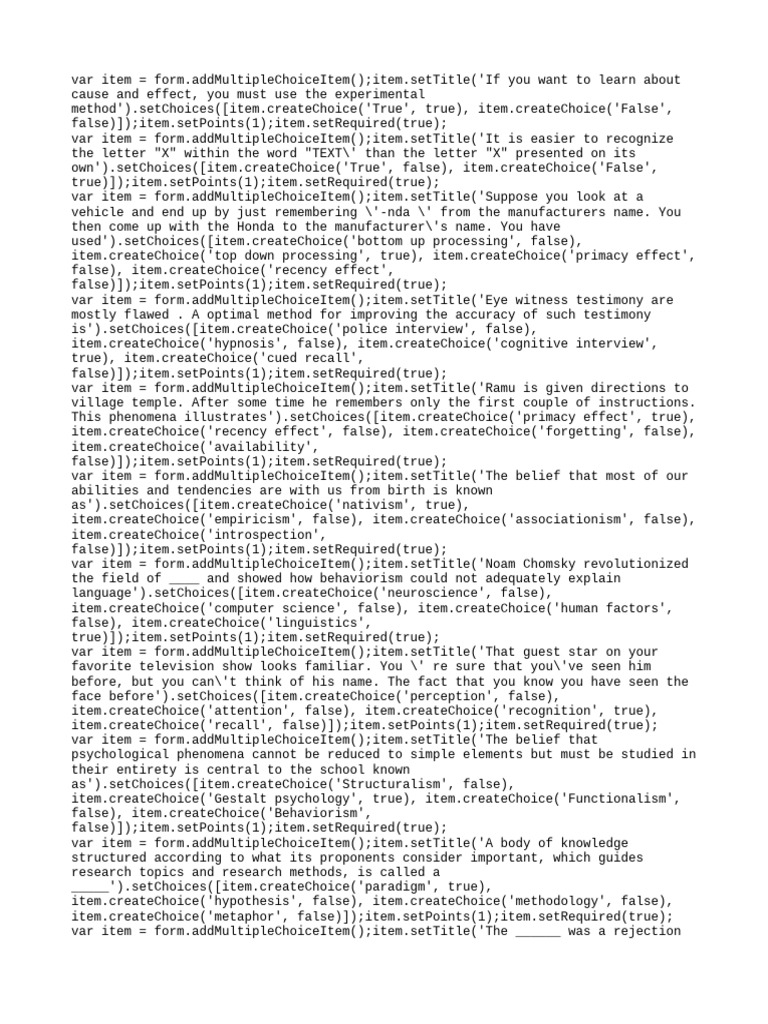 Form 2023 | PDF | Memory | Recall (Memory)