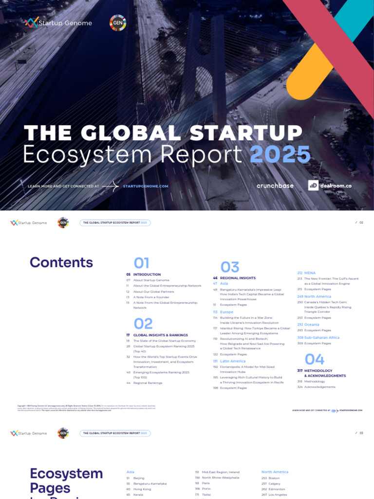 Global Startup Ecosystem Report 2025 | PDF | Startup Company | Small ...