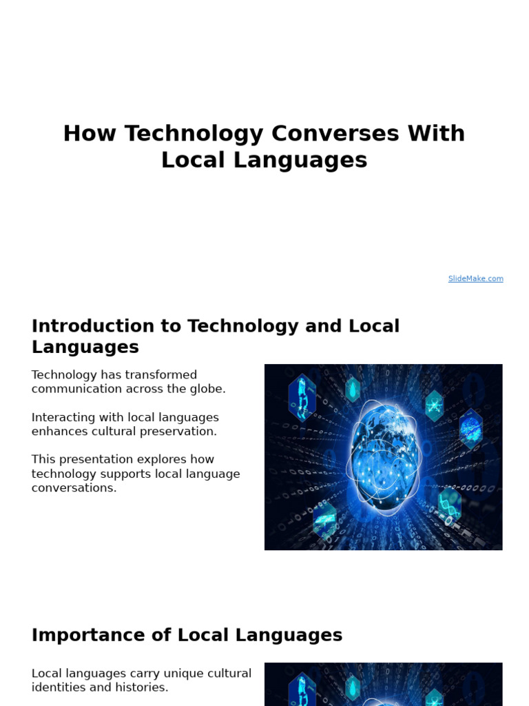 How Technology Converses With Local Languages | PDF | Artificial ...
