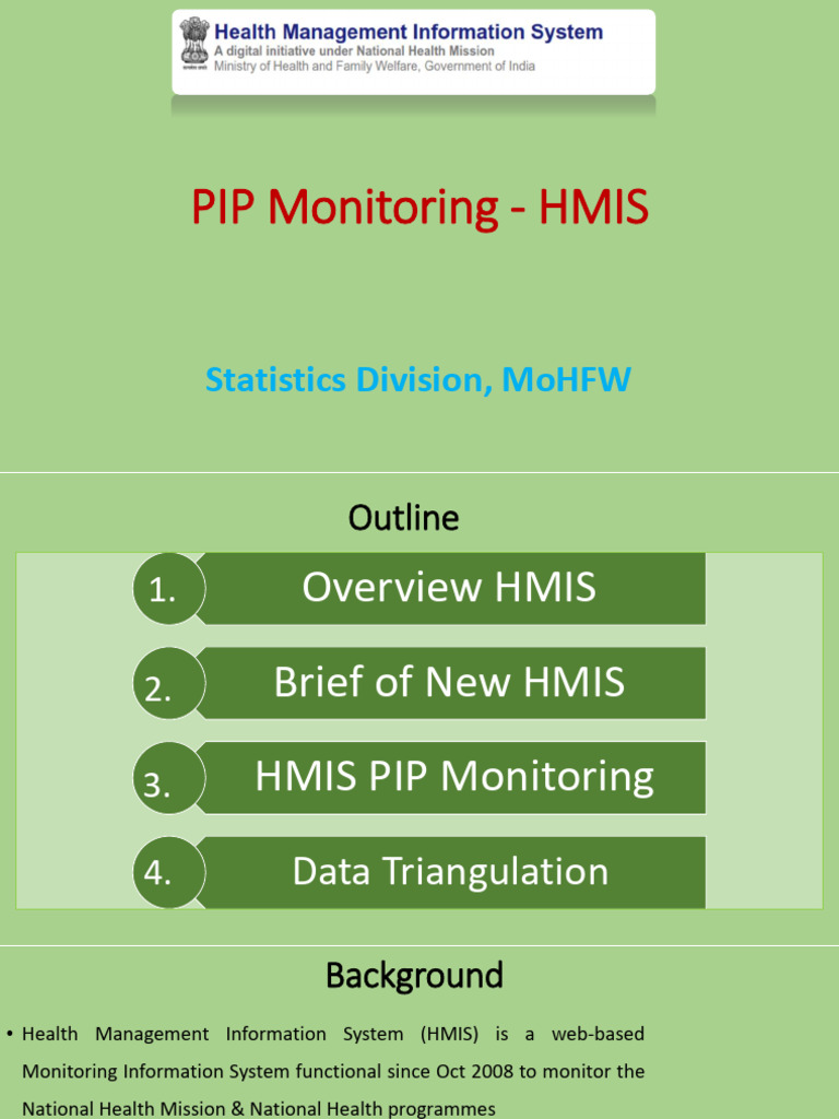 HMIS PIP Monitoring Overview | PDF | Information Technology ...
