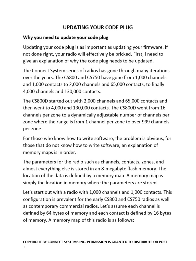 Updating Your Code Plug for Radios | PDF | Source Code | Software