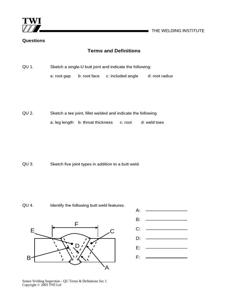 Welding Joint Types and Features Guide | PDF