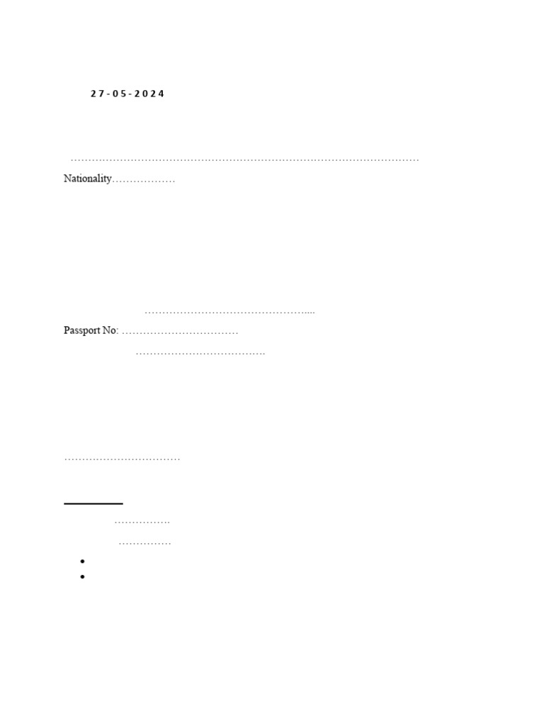 Declaration Form Document Kevin Kibitok | PDF