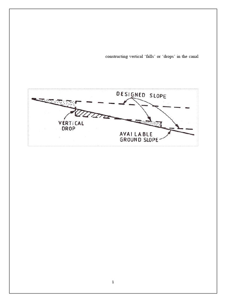 Canal Falls and Cross-Drainage Works | PDF | Concrete | Canal