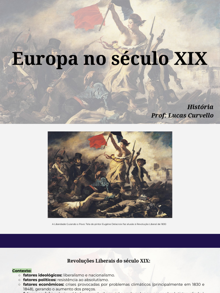 Revoluções Liberais na Europa do Século XIX | PDF | Império Alemão ...