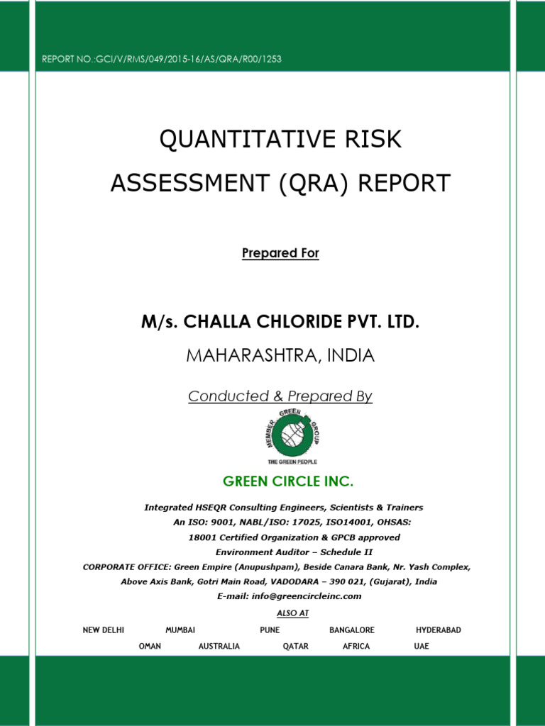 Quantitative Risk Assessment Report | PDF