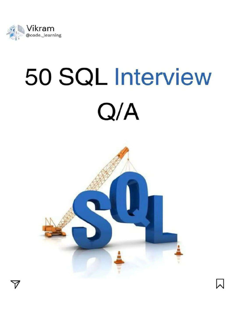 50 SQL Interview Q&A | PDF