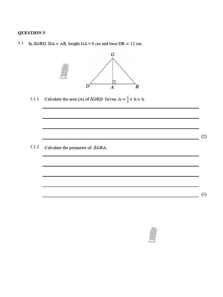Geometry Calculations and Problem Solving | PDF | Length | Area