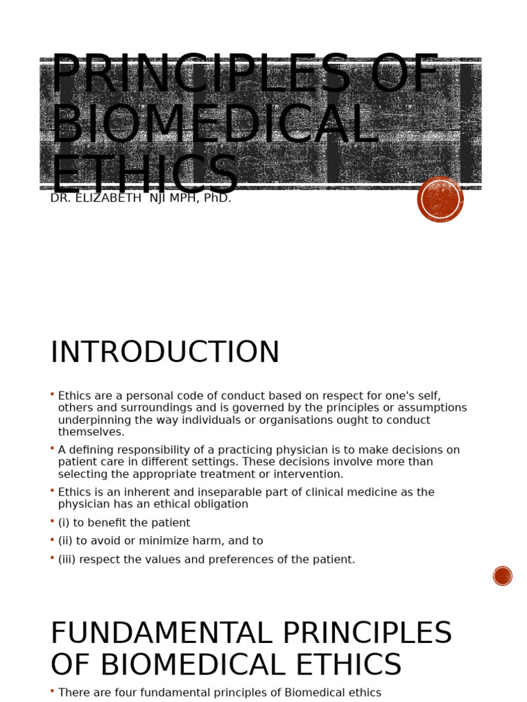 Four Principles of Biomedical Ethics | PDF | Autonomy | Informed Consent
