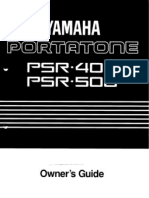 PSR500E Manual