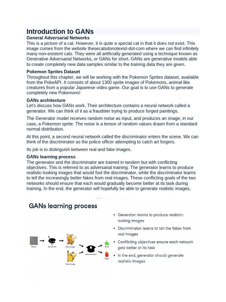 Introduction To GANs | PDF | Applied Mathematics | Machine Learning