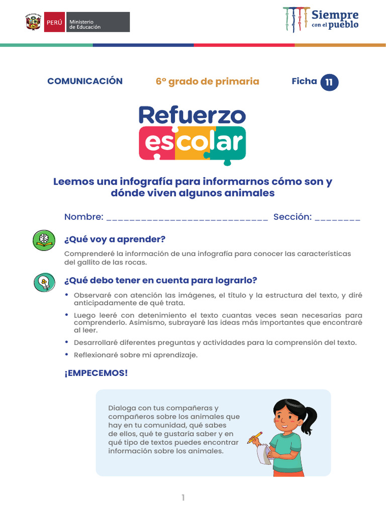 Leemos Una Infografía para Informarnos Cómo Son y Dónde Viven Algunos ...
