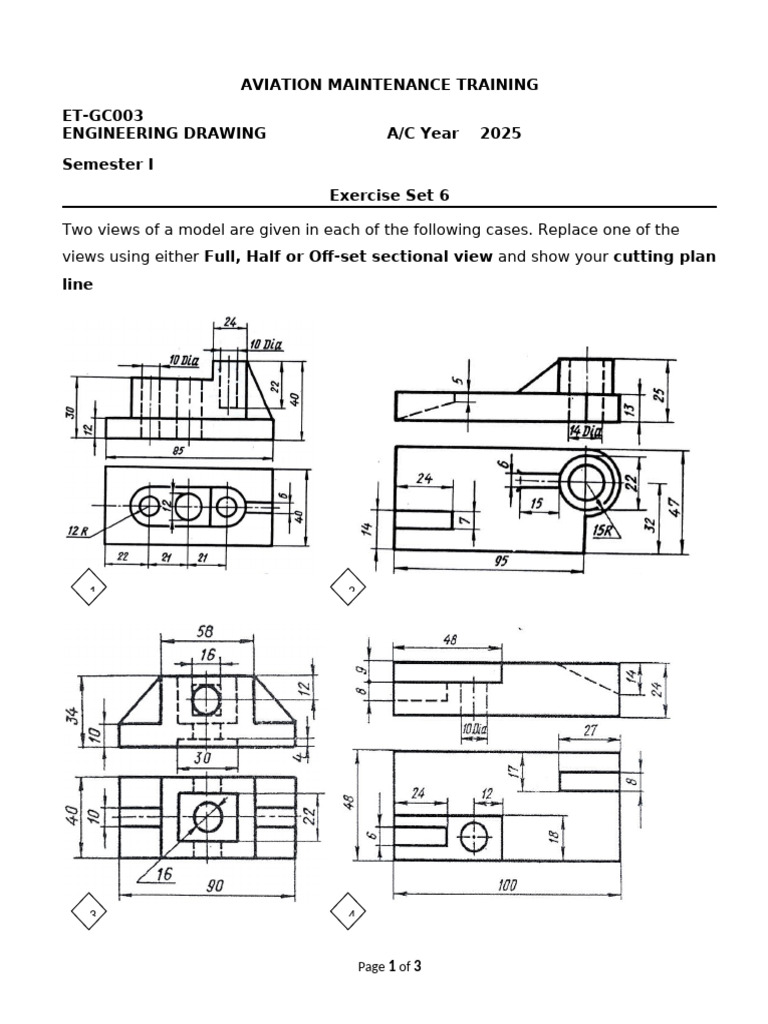 Section View Exercises | PDF