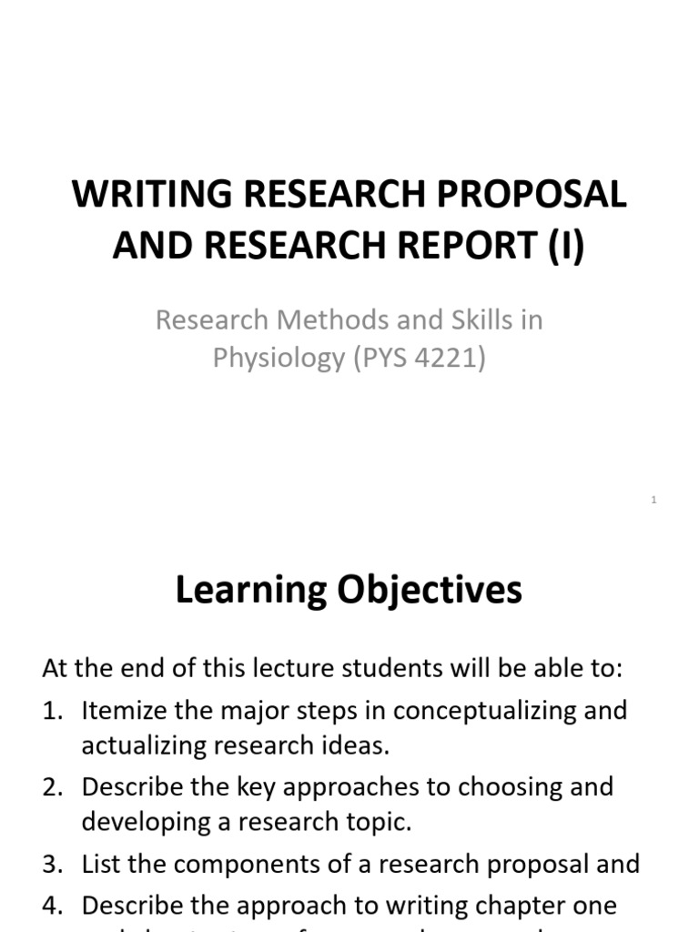 Research Proposal Writing Guide | PDF | Hypothesis | Literature Review
