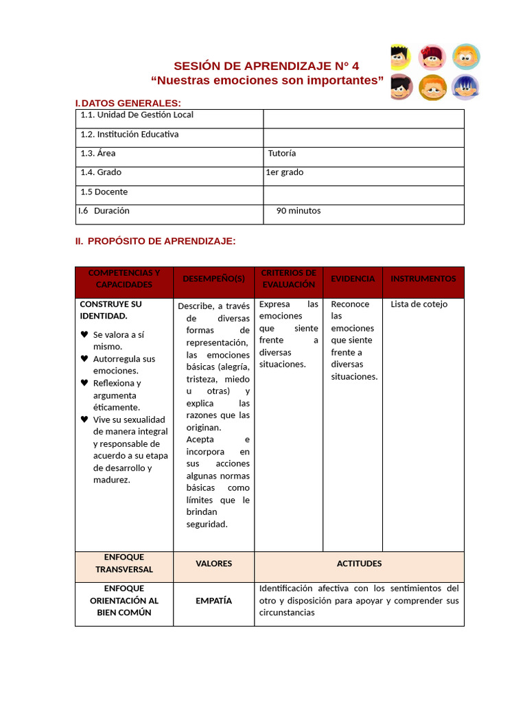 Emociones en el Aprendizaje Infantil | PDF | Las emociones | Aprendizaje