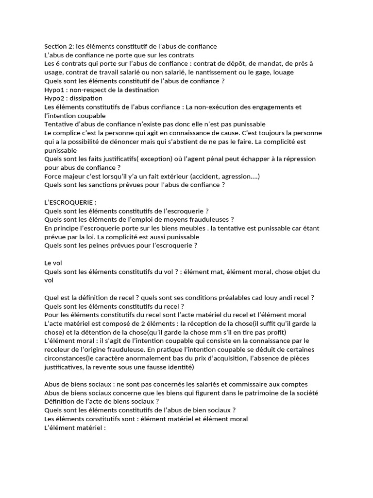 Droit Penal | PDF | Justice | Crime et violence