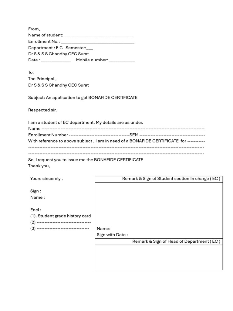 All Application Formate | PDF