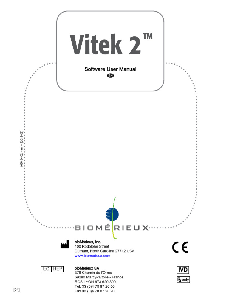 VITEK® 2 Software User Manual | PDF | Waste | Icon (Computing)