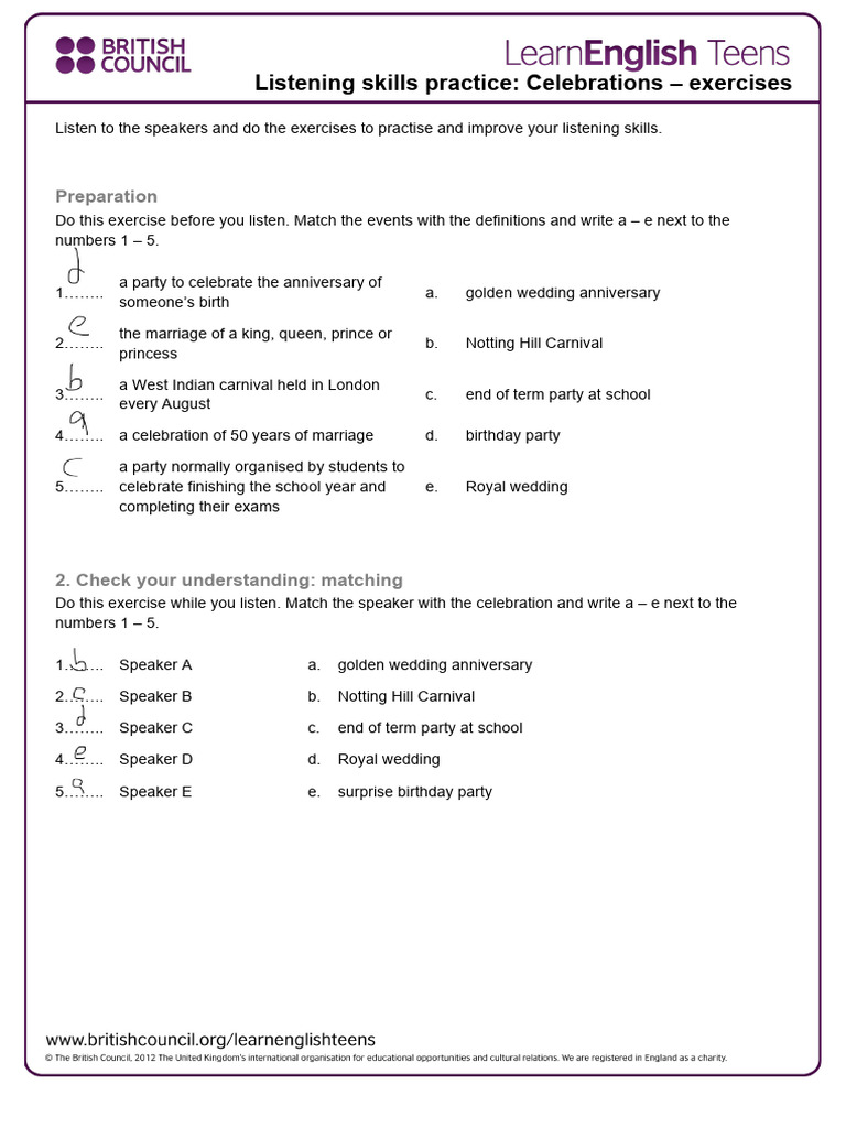 Celebration Listening Exercises | PDF | Chess Openings | Chess Theory