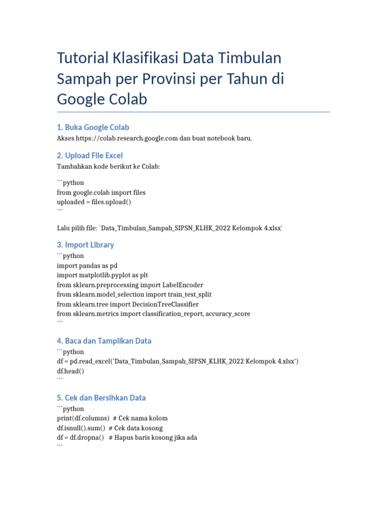 Klasifikasi Sampah di Google Colab | PDF