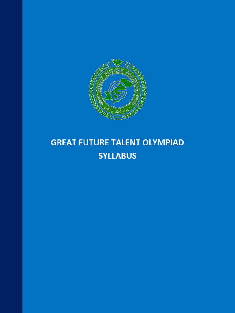 GFTO Competative Test Syllabus | PDF | English Grammar | English Language