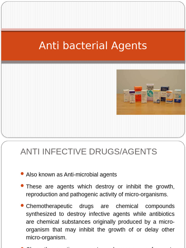Anti Bacterial Agents Oghre | PDF | Penicillin | Beta Lactamase