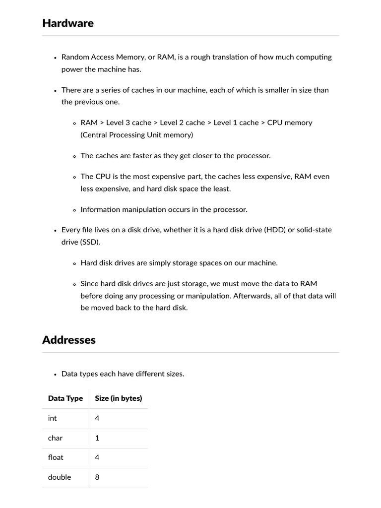 Understanding Computer Memory and Storage | PDF | Random Access Memory ...