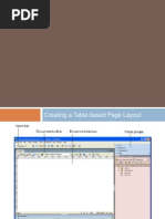 Creating A Table-Based Page Layout
