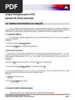 009 2011-06-14 CURSO COMPL de PORTUGUES FCC Portugues 06 Termos Integrantes Da Oracao