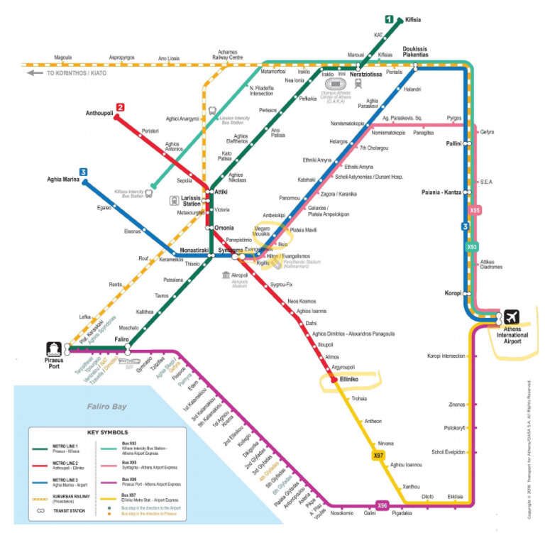 Athens Metro Map PDF | PDF