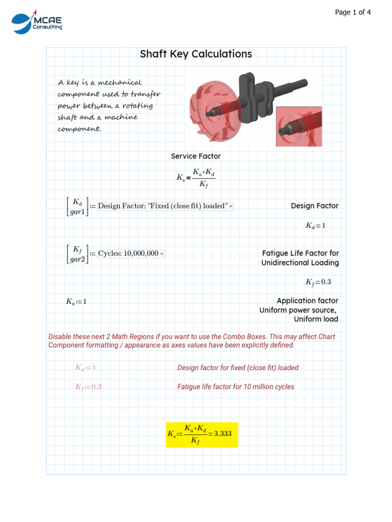 Shaft Key Design and Calculation Guide | PDF | Solid Mechanics ...