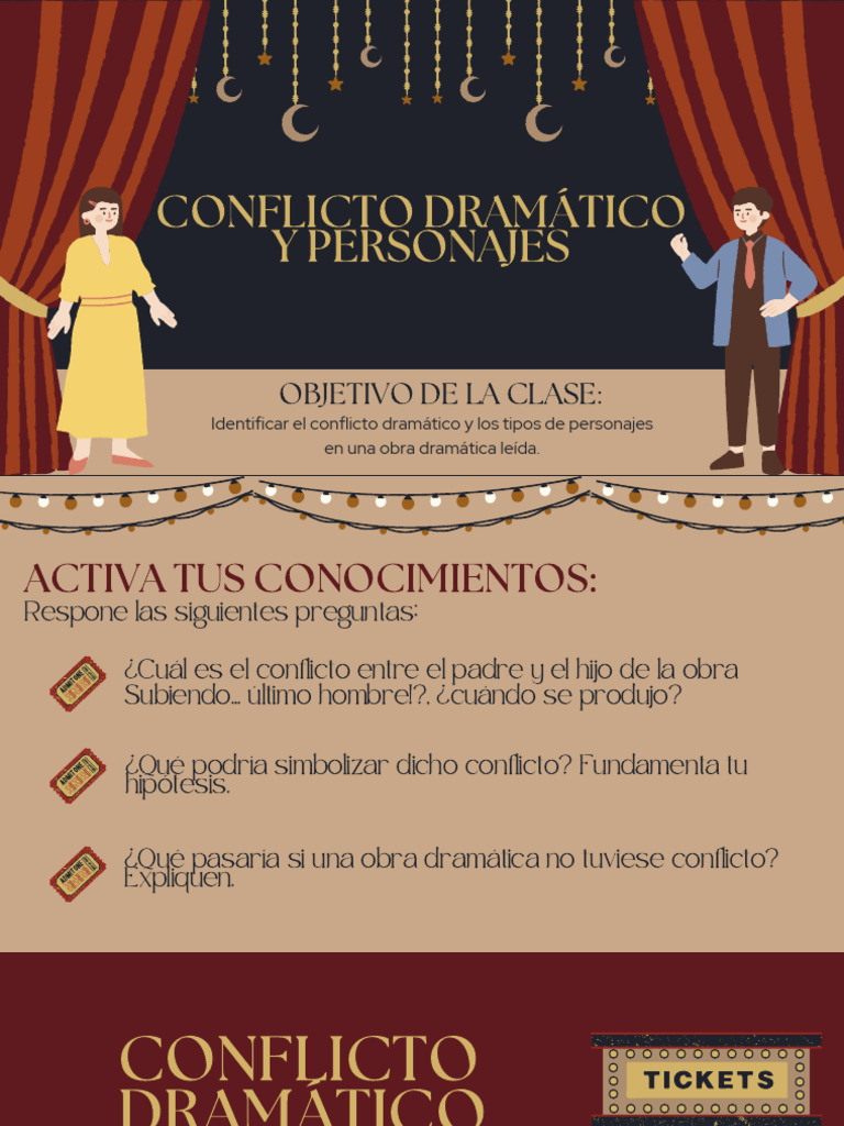 Conflicto Dramático y Personajes | PDF