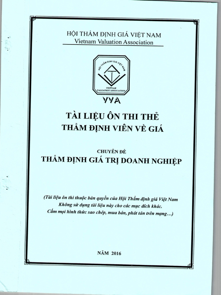 Tai Lieu Tham Dinh Gia Trong Doanh Nghiep | PDF