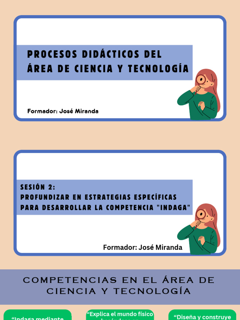 Sesión 2 - Diplomado - Procesos Didácticos en El Área de Ciencia y ...