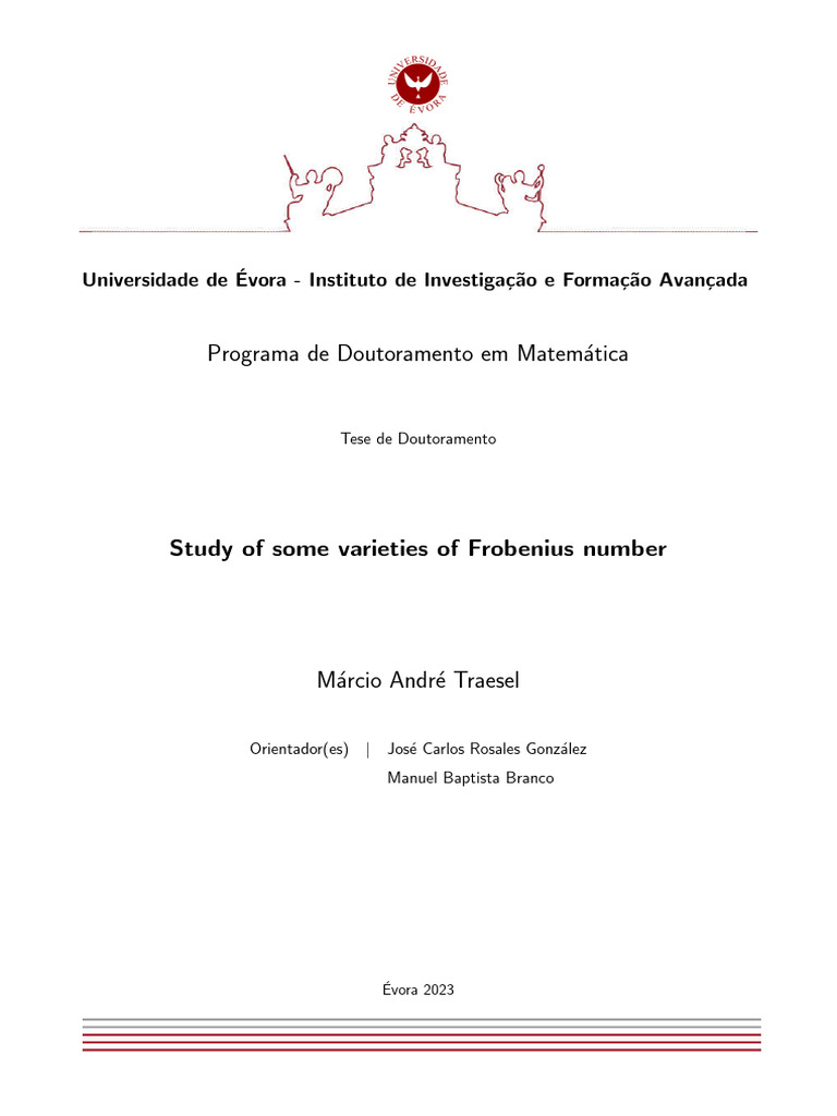 Some Varieties of Frobenius Numbes | PDF | Number Theory | Mathematical ...