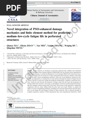 1 s2.0 S1000936124004011 Main | PDF | Fatigue (Material) | Fracture