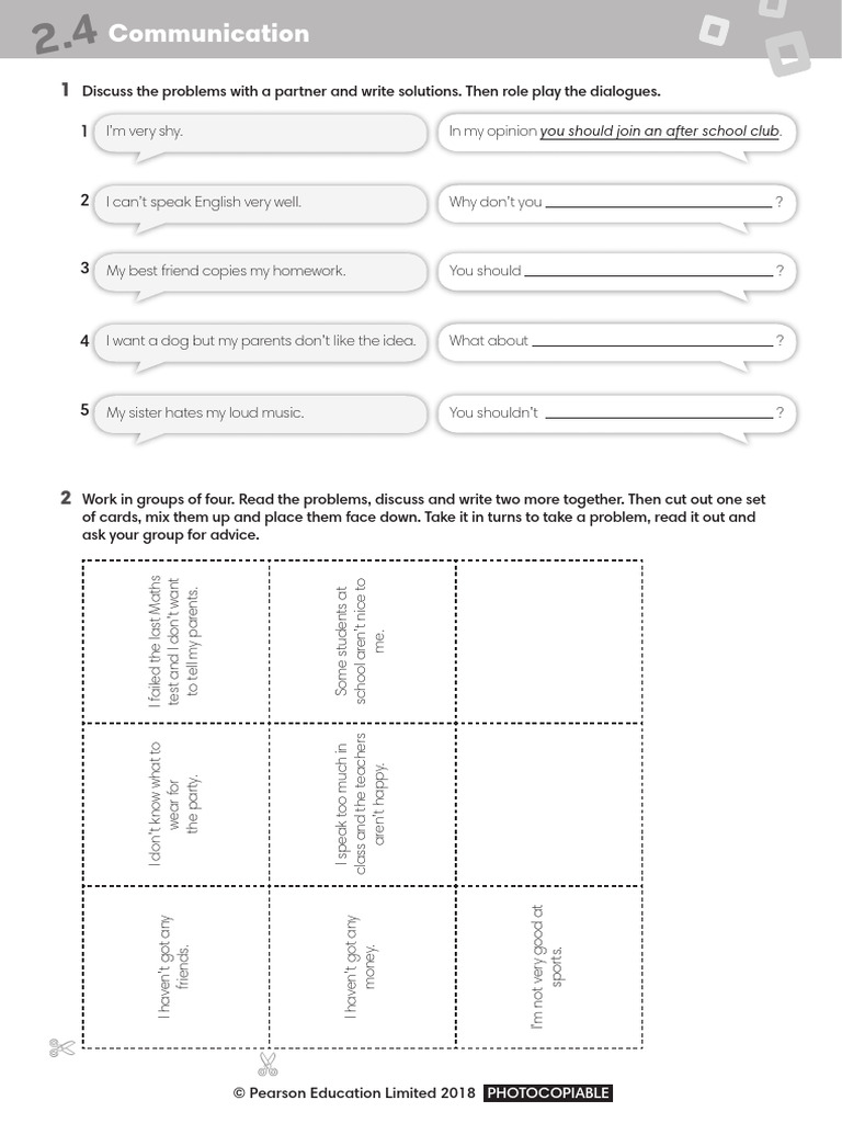 Communication Problem-Solving Activities | PDF