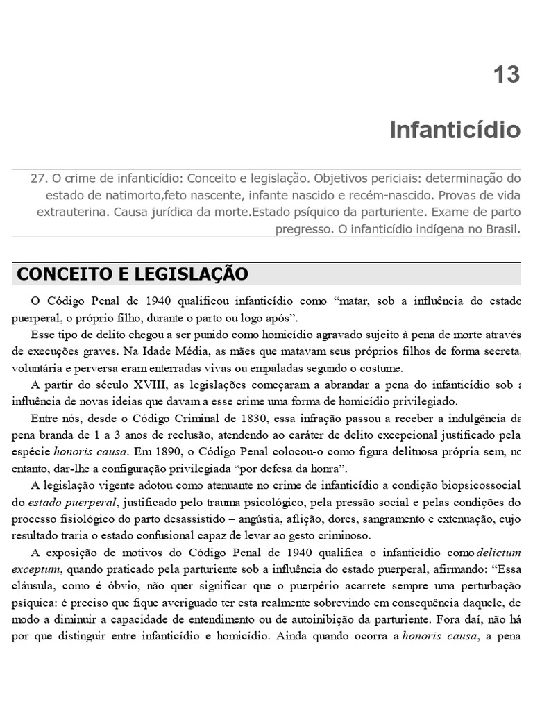 Infanticídio | PDF