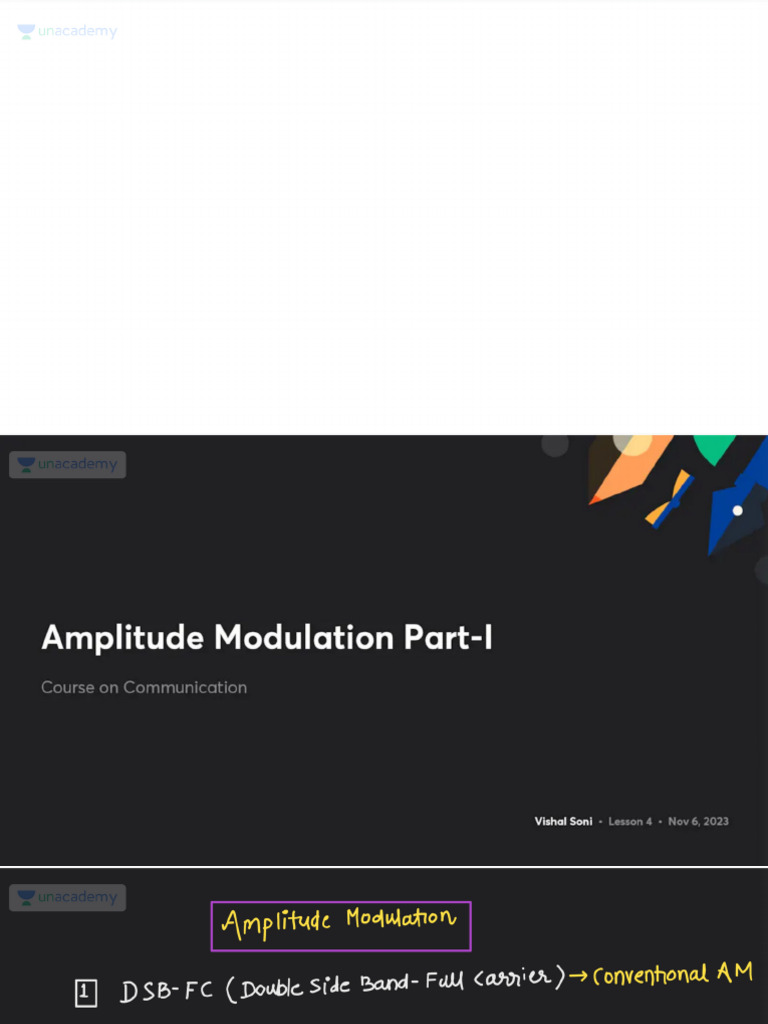 Amplitude Modulation PartI With Anno | PDF