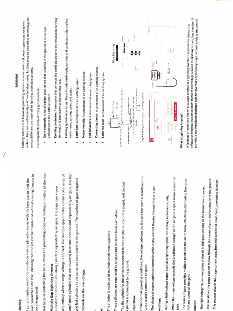 Earthing and Lightning Arrestor | PDF