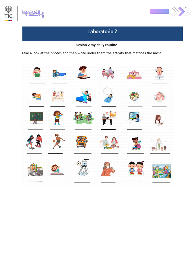 My Daily Routine Lab | PDF