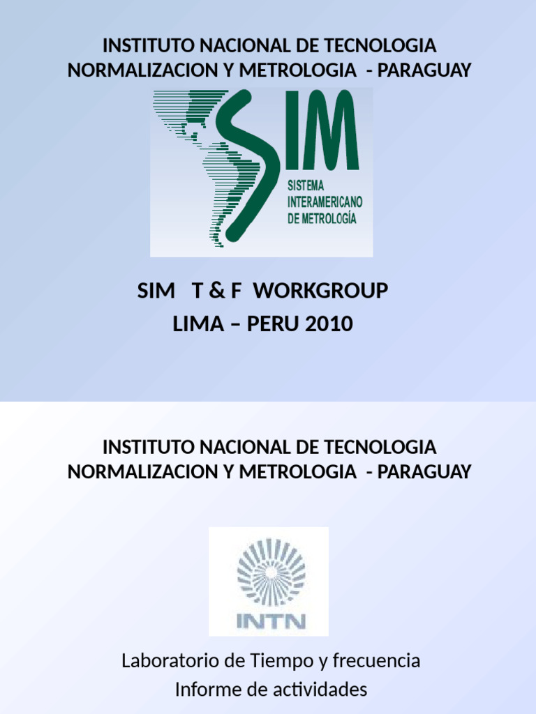2010 INTN Report | PDF | Metrología | Laboratorios