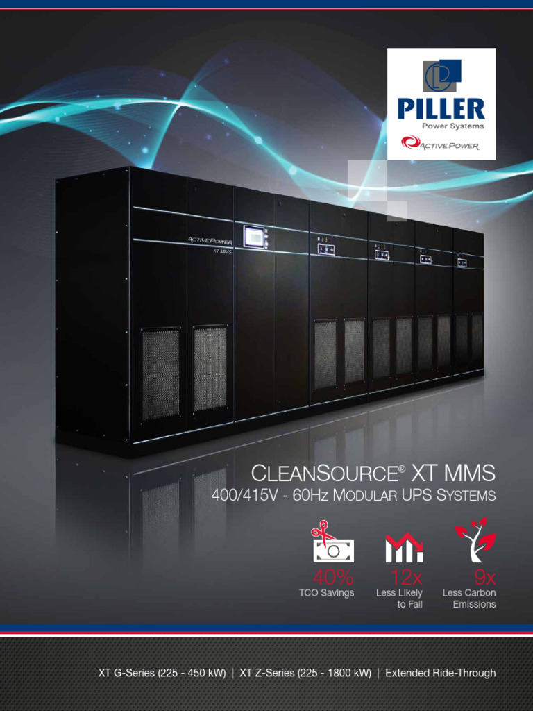 CleanSource XT Modular UPS Systems | PDF | Energy Storage ...