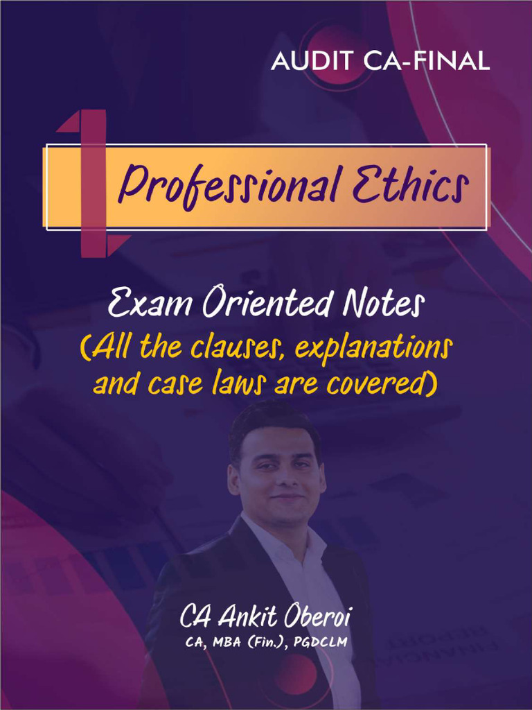 Professional Ethics for Accountants Guide | PDF | Confidentiality | Audit