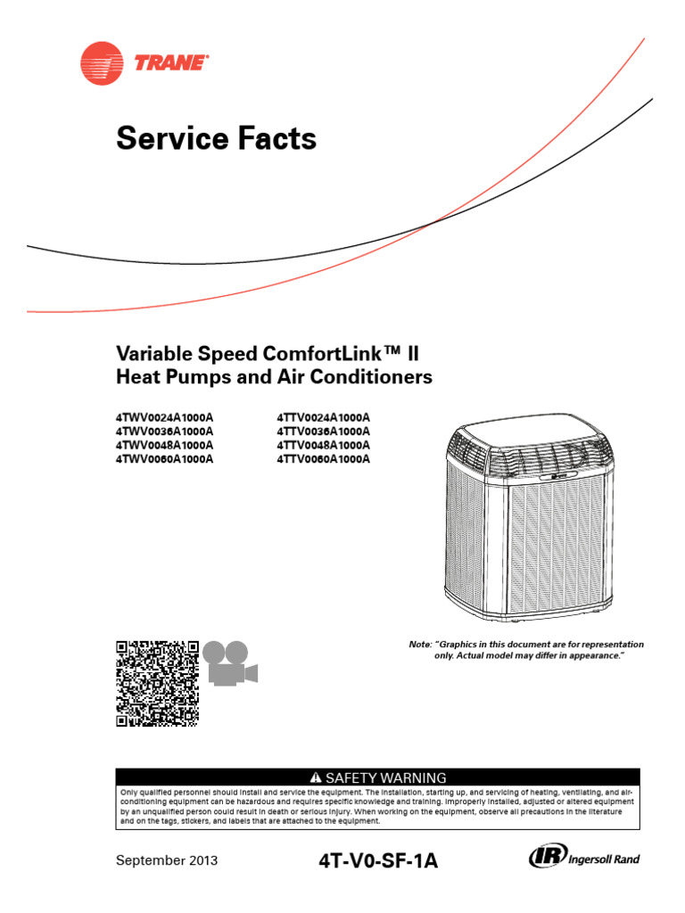 Trane Variable Speed Unit Safety Guide | PDF | Gases | Engineering ...