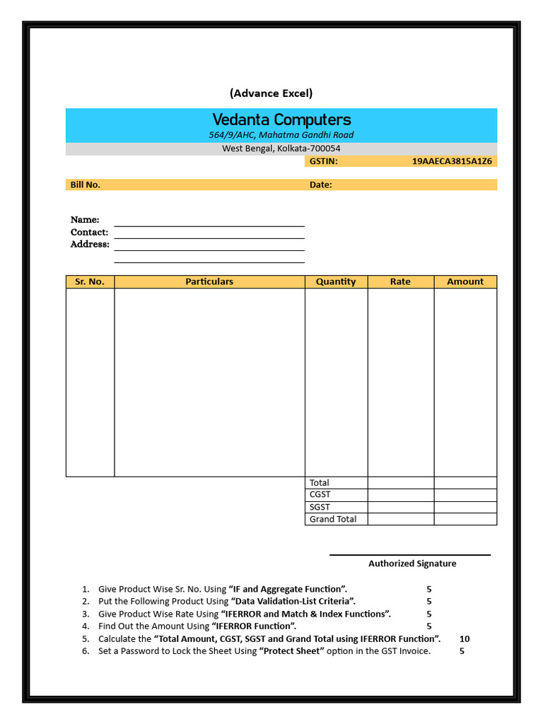Advance Excel Exam Level-1 | PDF | Personal Computers | Computer ...